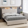 homfan Upholstered Bed Frame with Storage Headboard and Charging Station,Platform Bed Frame with Drawers,Heavy Duty,No Box Spring Needed,Easy Assembly - 4 of 4