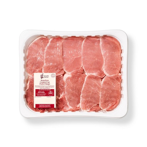 Boneless Center Cut Pork Chops Family Pack 42oz Good Gather Target