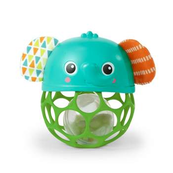Bright Starts Giggle & Glow Musical Light-Up Rattle Easy-Grasp Elephant