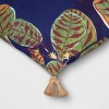 17"x17" Calathea Outdoor Throw Pillow Navy Blue - Threshold™ - 4 of 4