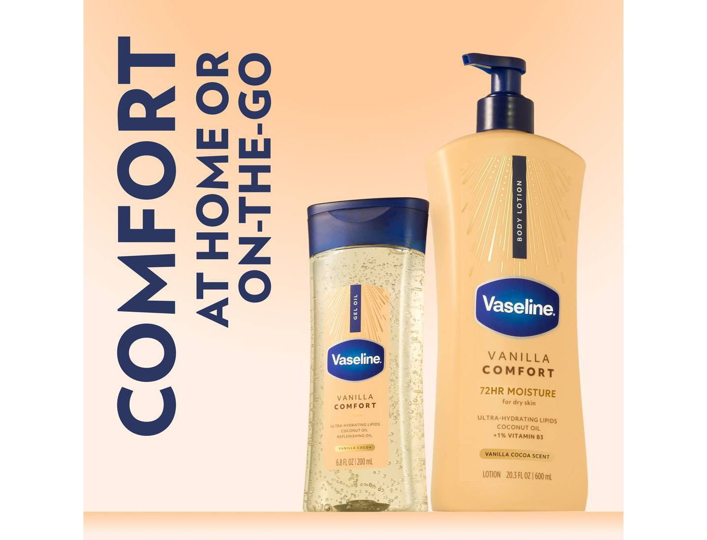 Увлажняющее гелевое масло для тела Vaseline Comfort, Vanilla, 6.8 fl oz — фото 8