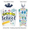 Big Dot of Happiness Back to School - Table Decorations - First Day of School Classroom Fold and Flare Centerpieces - 10 Count - 2 of 4