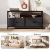 50 Inch TV Stand for Living Room, Dresser TV Stand for with 2 Drawers, Small Entertainment Center with Storage, TV Console Table Furniture - 2 of 4