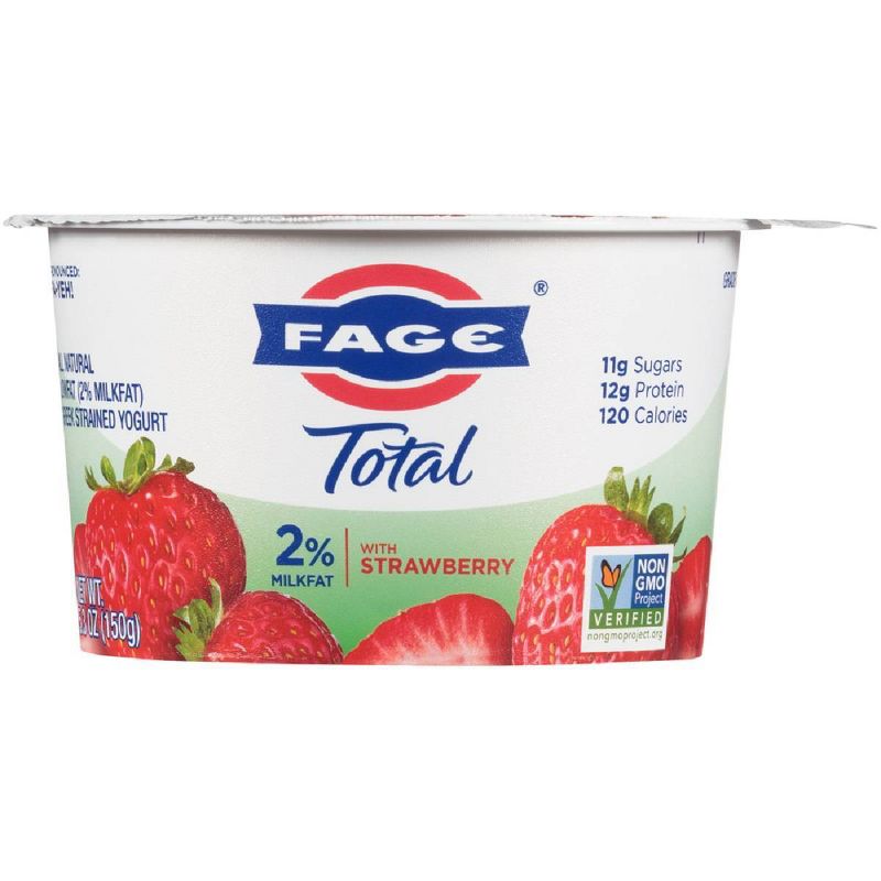 Fage Total 2% Strawberry Greek Yogurt - 5.3oz, 1 of 5