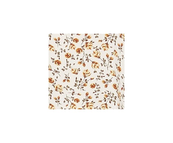 Women's Floral Print Short Sleeve Cropped Button-Down Shirt - Wild Fable&#153; Cream XS