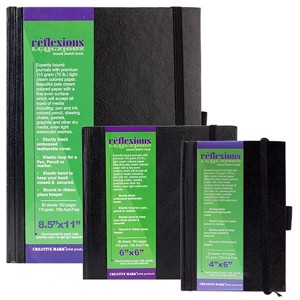 Creative Mark Reflexions Hardbound Sketch Book Triple Pack 4X6" + 6X6" + 8.5X11", Off-White - 1 of 4