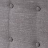 California/King Kendrah Headboard Dark Gray - Christopher Knight Home: Linen Upholstery, Foam Padding, Wood & Iron Frame - 4 of 4