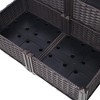 NAYSAYE 4 Piece Raised Garden Bed with Legs Self Watering Planter Box for Vegetables Flowers and Herbs, Brown, 31.5"*31.5"*14.7" - 4 of 4