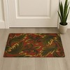 HomeRoots 2' X 3' Brown And Green Jute Botanical Leaves Hand Woven Area Rug - 2 of 4