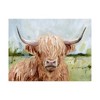 Trademark Fine Art-Victoria Borges 'Highland Grazer II' Canvas Art - 2 of 3