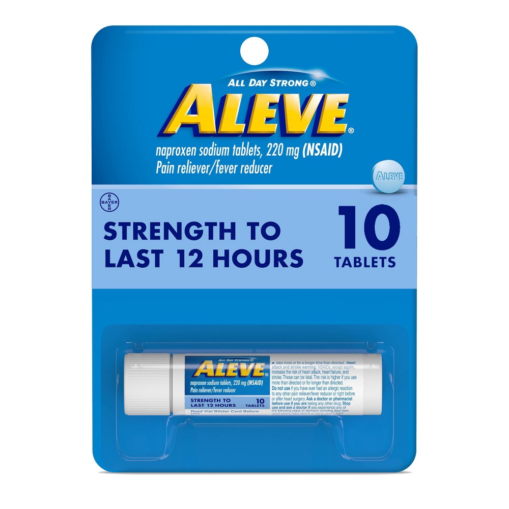 UPC 325866558206 product image for Aleve Naproxen Pain Reliever & Fever Reducer Tablets - (NSAID) - 10ct | upcitemdb.com