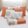 Sapphtopaz 6-Piece Cotton Percale Quilt Set, Cottage Shabby Chic Bedding with Reversible Design, Shams & Decorative Pillows, OEKO-TEX Certified - 4 of 4