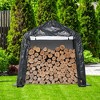 Aoodor 6 X 6 FT Heavy Duty Storage Shelter, Portable Shed Carport with Roll-up Zipper Door ,Waterproof and UV Resistant - 3 of 4