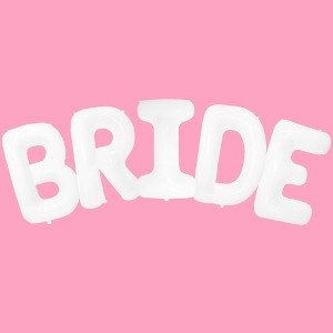 KatchOn, Giant White Bride Balloons- 40 Inch | Bachelorette Party Decorations |Bridal Shower Decorations - 1 of 4
