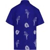 LA LEELA Men's Button Down Short Sleeves Casual Hawaiian Shirt Beach Aloha Party Summer Holidays Vacation Shirts For Mens - 2 of 4