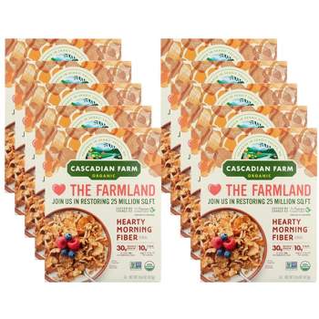 Cascadian Farm Organic Hearty Morning Fiber Cereal - Case of 10/14.6 oz