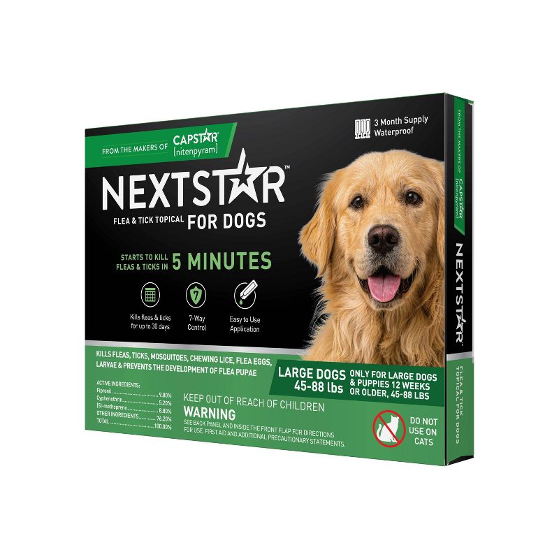 NextStar Flea & Tick Topical Treatment for Dogs - 3ct, 1 of 10