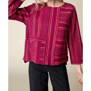Women's Change Your Stripes Pocket Pullover - habitat - 1 of 3