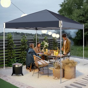 Aoodor 10' x 10' Pop-Up Canopy Tent - Instant Setup Shade for Camping, Parties & Outdoor Events, UV Protection & Waterproof - 1 of 4
