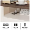Nightstand Set of 2 with Charging Station, Rustic End Table Side Table with USB Ports - 4 of 4