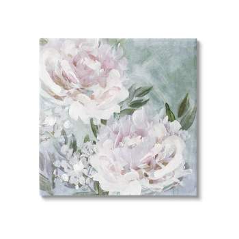 Stupell Industries Fluffy Pink Peonies Floral Canvas Wall Art