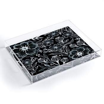 Stephanie Corfee Black And White Botanika Acrylic Tray - Deny Designs