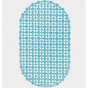 Home Mart Goods Light Blue Vinyl Non-Slip Bathtub Shower Mat With Suction Cups -27" x15" - 3 of 4