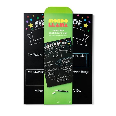 Image of First Day of School Sign Rectangle - Mondo Llama™