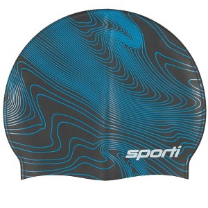 Sporti Sonar Waves Silicone Swim Cap - 1 of 4