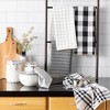 Design Imports  Farmhouse Woven Dishtowel 5 Piece Set, Decorative & Absorbent, 18X28", Black - 3 of 4