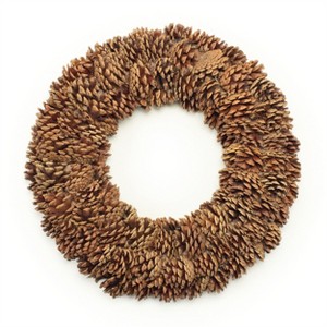 Natural Pinecone Wreath 18"D - 1 of 4