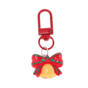 Unique Bargains Christmas Keychain Lobster Clasp Alloy Resin Colorful 1 Pc - 1 of 3