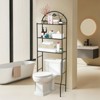 Bathroom Shelf, Over Toilet Storage 3 Tier - Heavy Duty Metal Organizer Racks for Small Spaces Apartments, Space Saving Above Toilet - 4 of 4