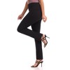 Rekucci Women's Secret Figure Pull On Knit Slim Straight Leg Pant with Wide Waist - 2 of 4