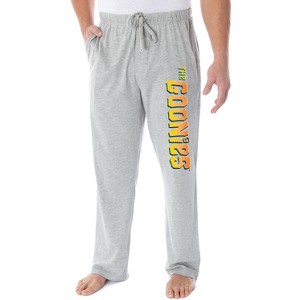 The Goonies Men's Classic Movie Logo Loungewear Sleep Bottoms Pajama Pants Heather Grey - 1 of 3