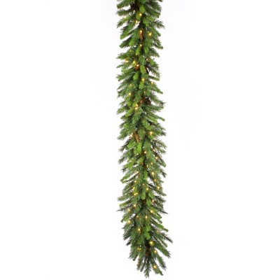 Vickerman 9' Cheyenne Artificial Christmas Garland, Clear Dura-lit ...