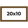 PosterPalooza | Panoramic Flat Gold Picture Frame - UV Acrylic, Foam Board Backing, Hanging Hardware - 2 of 4