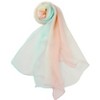 INSPIRE CHIC Women Long Chiffon Light Silky Gradient Color Shawl Wrap Scarf - 2 of 4