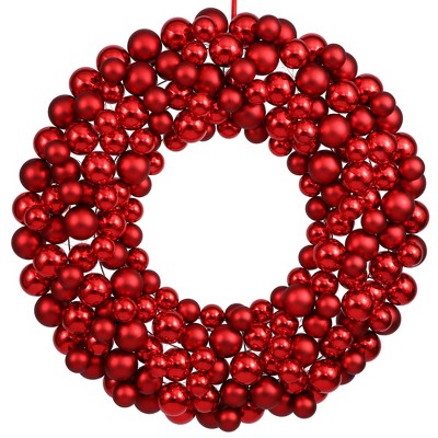Vickerman Shiny and Matte Ball Wreath