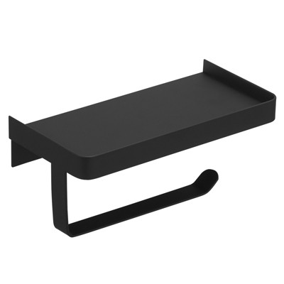 Wall Mount Toilet Paper Holder with Shelf Stainless Steel Paper Roll Holder Tissue Paper Holder