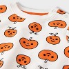 Baby Halloween Pumpkin Top & Pants Set - Cat & Jack™ Off-White - 3 of 3