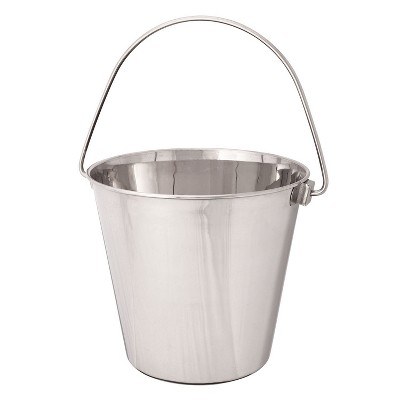 ProSelect Heavy Duty Stainless Steel Pails — Durable Pails for Kennels and Farms - 9¾", 9-Quart