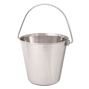 ProSelect Heavy Duty Stainless Steel Pails — Durable Pails for Kennels and Farms - 9¾", 9-Quart - 1 of 3