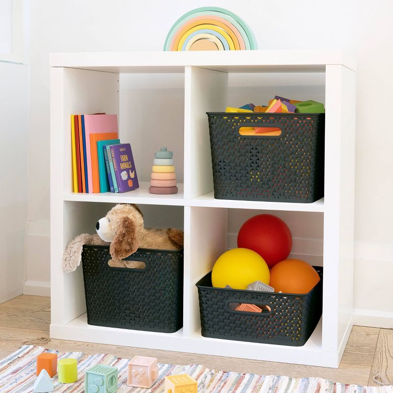 Y-Weave Medium Decorative Storage Basket - Brightroom™, 3 of 14