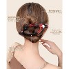 Maison French Concord Hair Clips 6Pcs Side Slide Volume Clips for Women Girls - 3 of 4