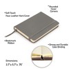 Simply Genius Mini 3.7 x 5.7 A6 Journals, Faux Leather, 124pg Ruled with 5" Inner Pocket (Gray), 3 Pack - 3 of 4