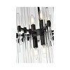 Elegant Lighting Sienna 17 inch crystal rod pendant in black - 4 of 4