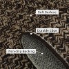 Modern Hallway Runner Rug, Washable Non-Slip Low Pile Carpet, Soft Stain-Resistant Faux Wool Rug for Kitchen, Bedroom - 4 of 4