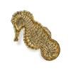 HomeRoots 10" Gold Sea Horse Cast Iron Vanity Tray - 4 of 4