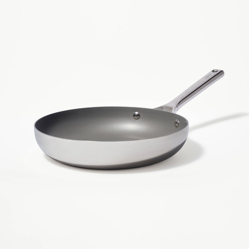 Photos - Pan 10" Nonstick Stainless Steel Frypan Silver - Figmint™